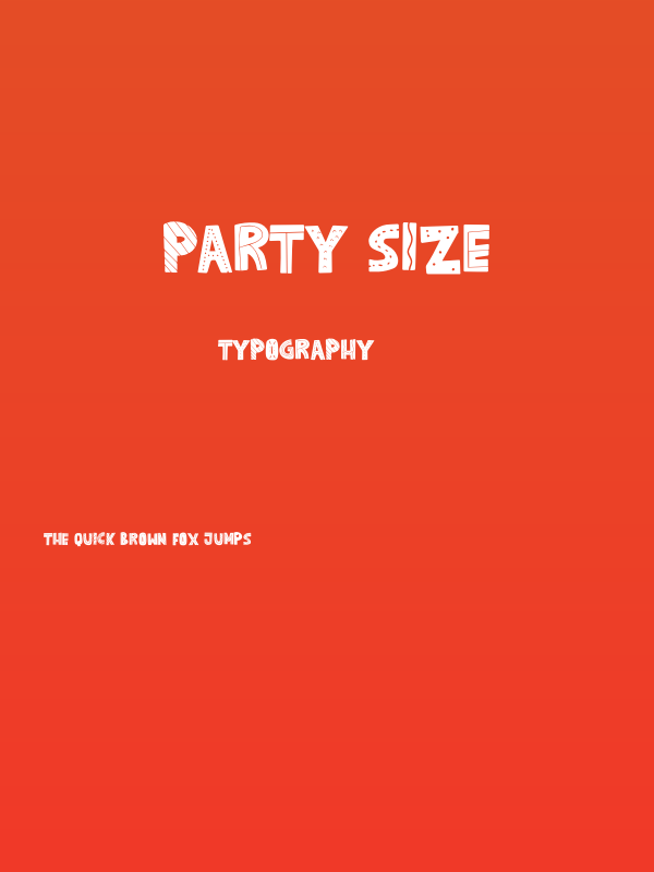 PARTY SIZE Poster