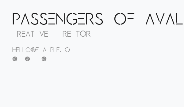 PASSENGERS OF AVALON Business Card