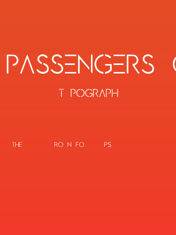 PASSENGERS OF AVALON Poster