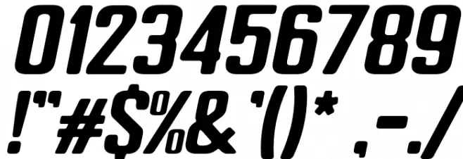 PASTI-Oblique Font OTHER CHARS