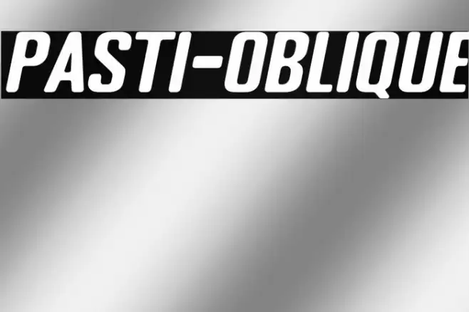 PASTI-Oblique Font examples