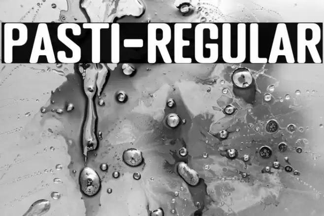 PASTI-Regular Font examples