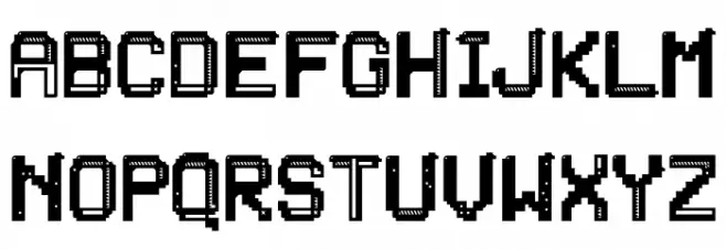 PATCHCRACK Polices MAJUSCULES