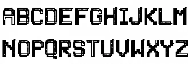 PATCHCRACK Schriftart Groß