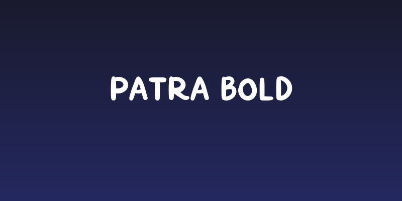 PATRA Bold Social Header