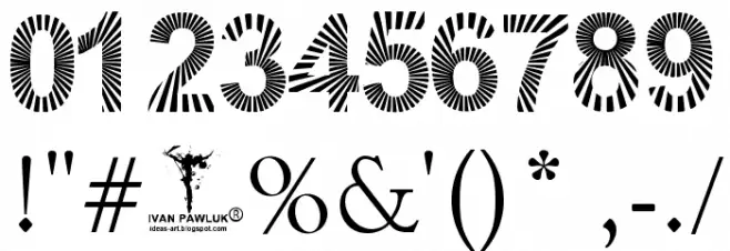 PAWLUK ZIBRA Font OTHER CHARS