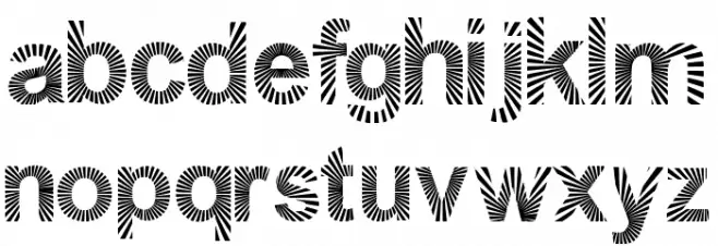 PAWLUK ZIBRA خط أحرف صغيرة