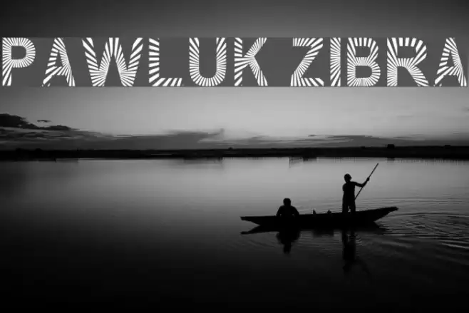 PAWLUK ZIBRA Font examples