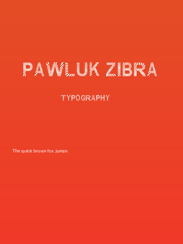 PAWLUK ZIBRA Poster