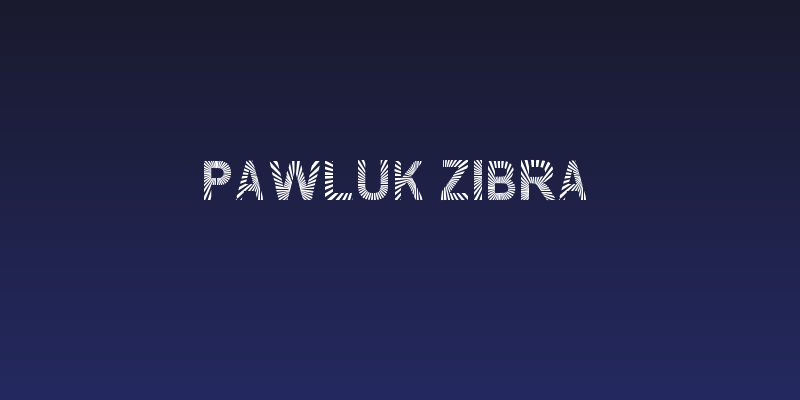 PAWLUK ZIBRA Social Header