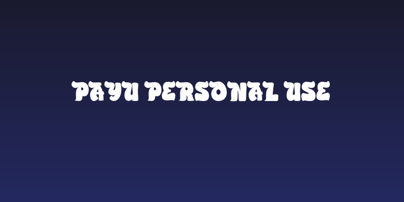PAYU Personal Use Social Header