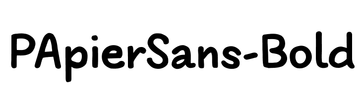 PApierSans-Bold  Descarca Fonturi Gratis