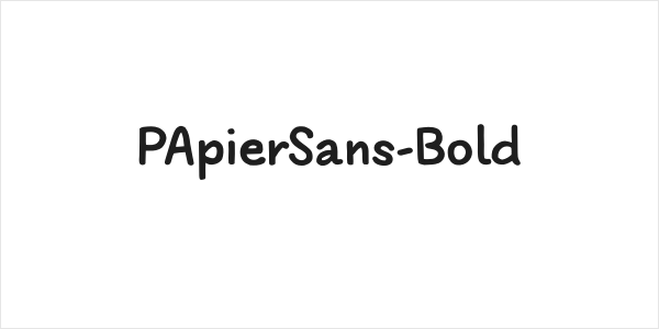 PApierSans-Bold Logo
