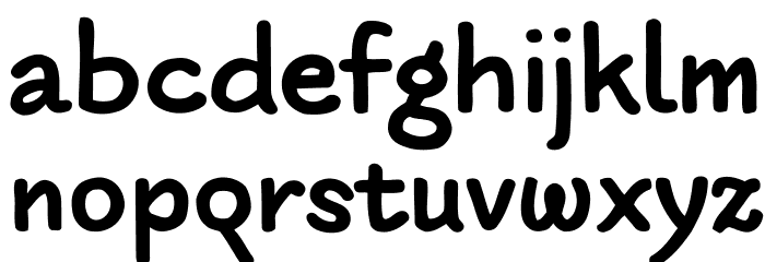 PApierSans-Bold Font LOWERCASE