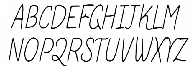 PApierSans-Italic Schriftart Groß
