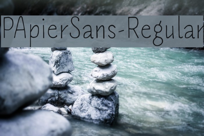 PApierSans-Regular Font examples