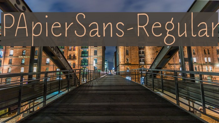 PApierSans-Regular Font examples