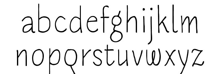 PApierSans-Regular Font LOWERCASE