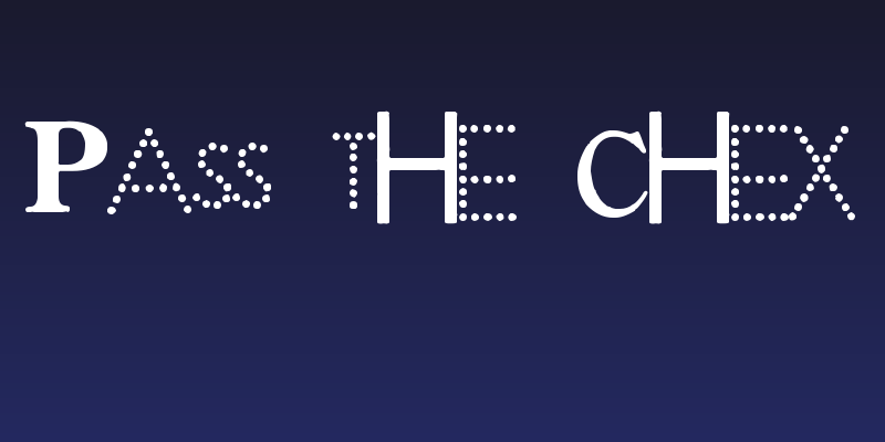 PAss the CheX Social Header