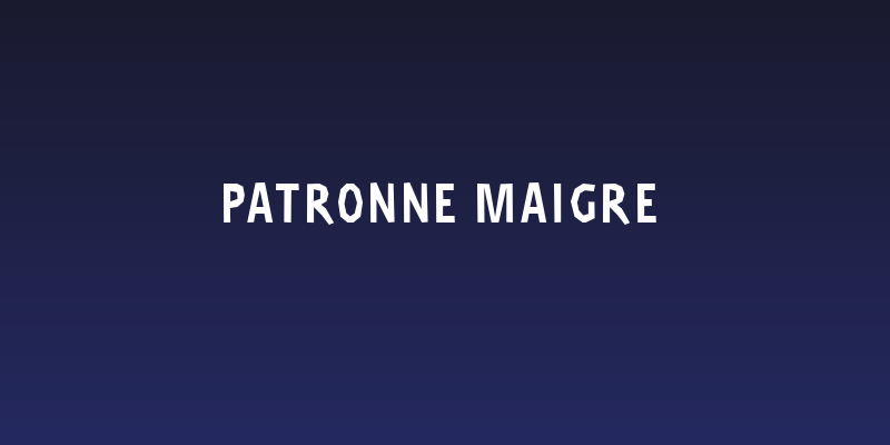 PAtronne Maigre Social Header