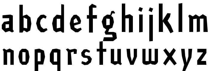 PAtronne Maigre Font LOWERCASE