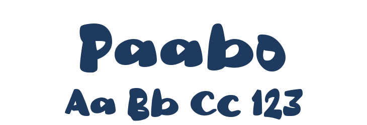 Paabo Font Preview