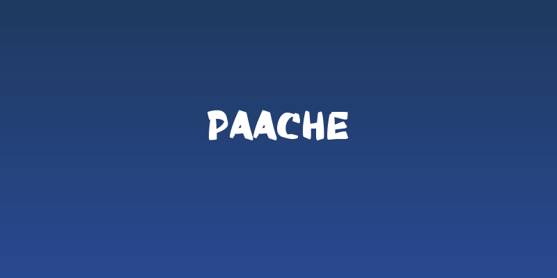 Paache Social Header