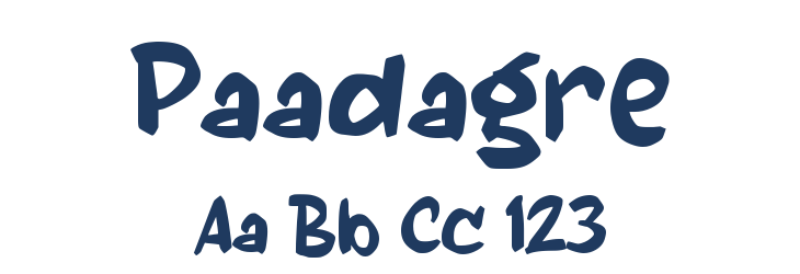 Paadagre Font Preview