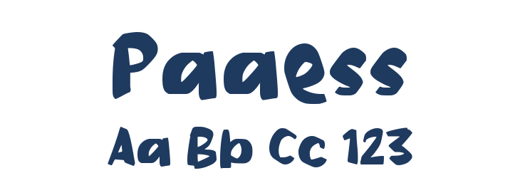 Paaess Font Preview