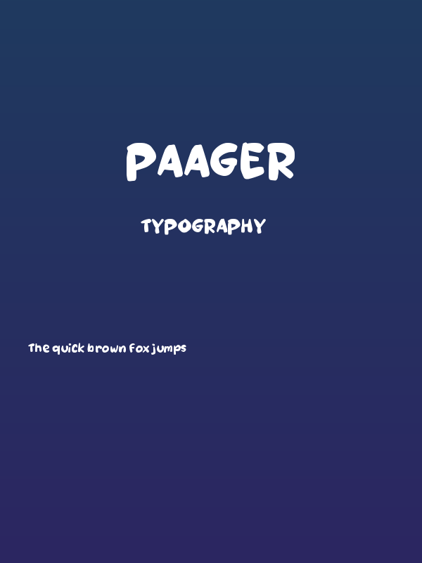 Paager Poster