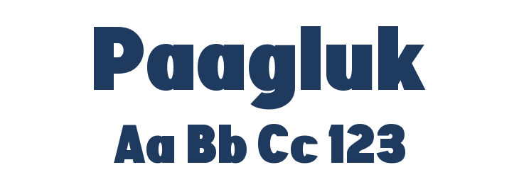 Paagluk Font Preview