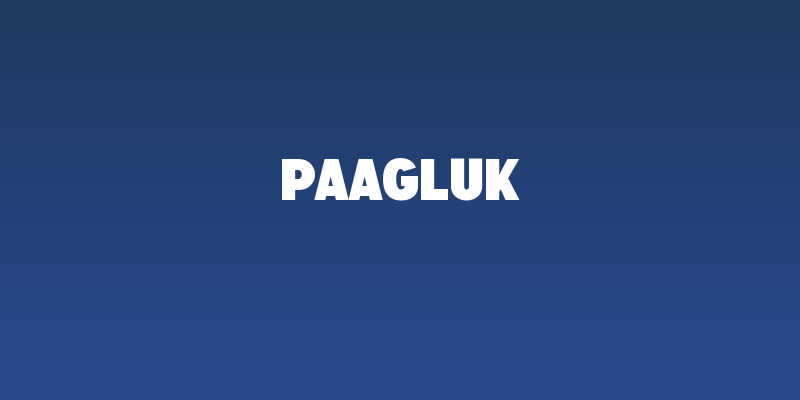 Paagluk Social Header