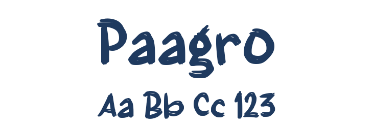 Paagro Font Preview