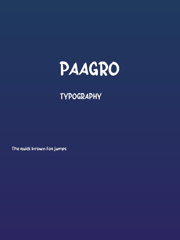 Paagro Poster