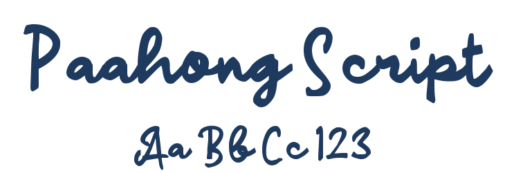 Paahong Script Font Preview