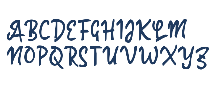 Paahong Script Uppercase