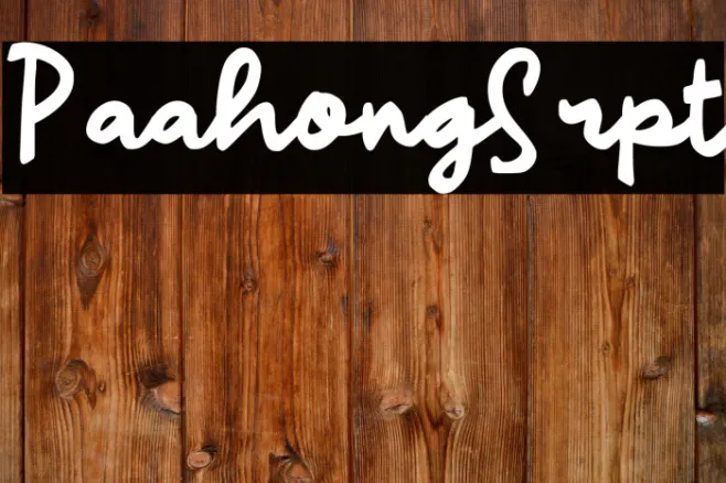 Paahong Script Example 1