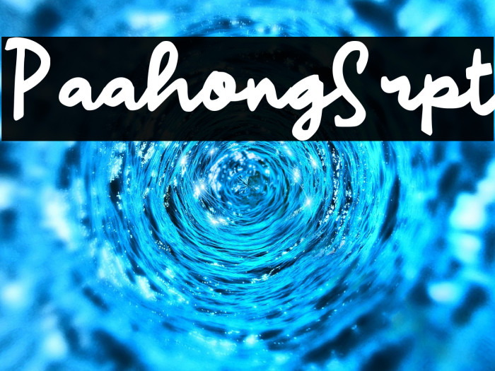 Paahong Script Example 2