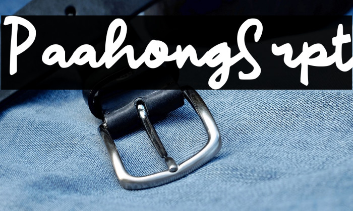 Paahong Script Example 3