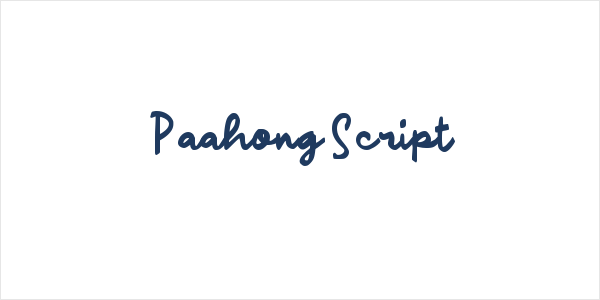 Paahong Script Logo