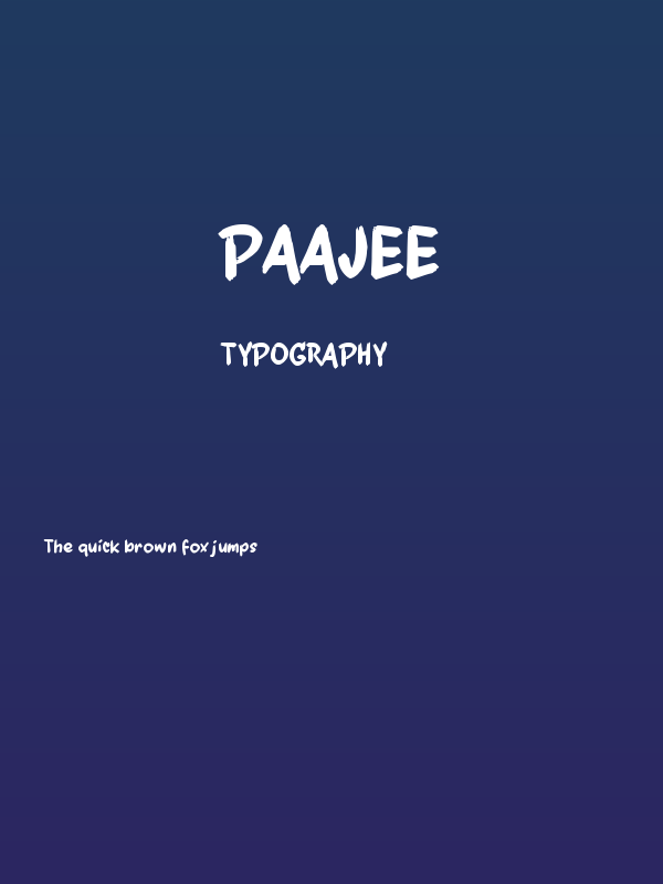 Paajee Poster