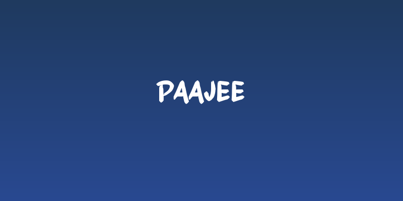 Paajee Social Header