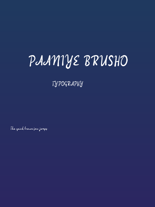 Paaniye Brusho Poster
