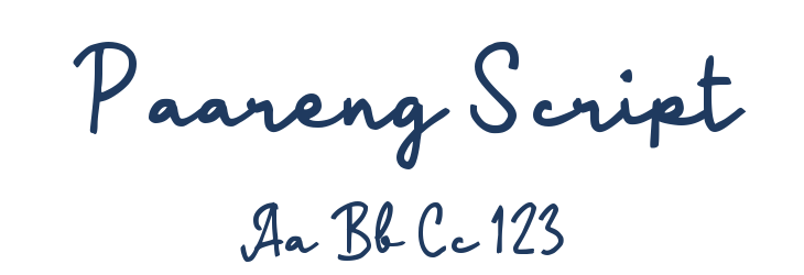 Paareng Script Font Preview