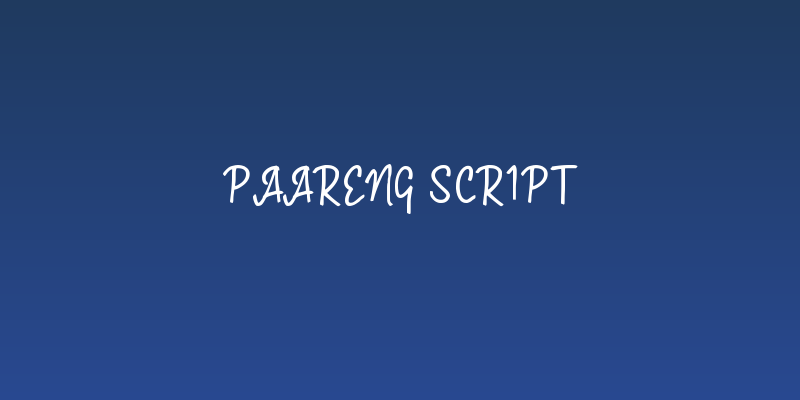 Paareng Script Social Header