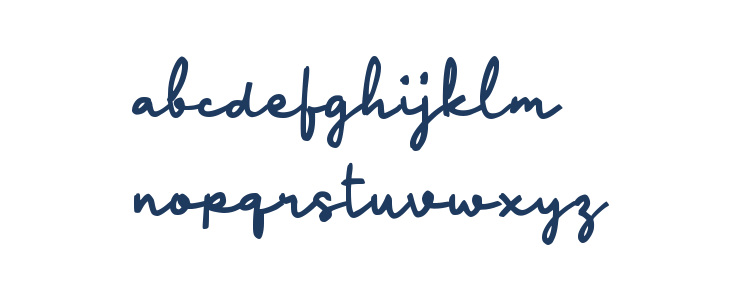 Paareng Script Lowercase