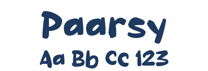 Paarsy Font Preview