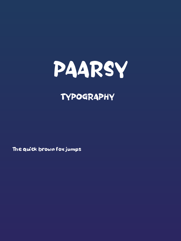 Paarsy Poster