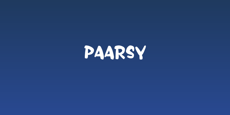 Paarsy Social Header