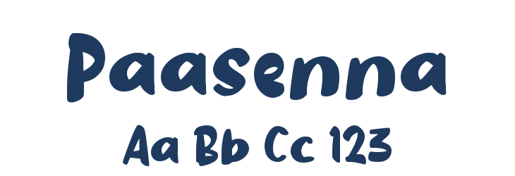 Paasenna Font Preview
